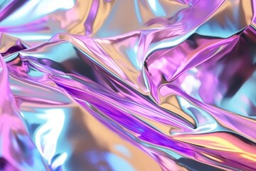 Obraz premium Crumped foil backgrounds purple creativity.
