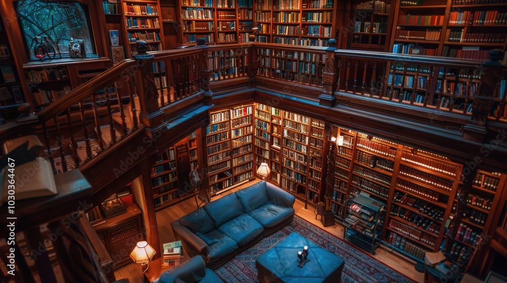 Poster a digital library interface, allowing patrons to access a vast collection of e-books and online reso