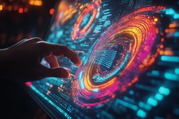 Digital Interface with Interactive Data Visualization