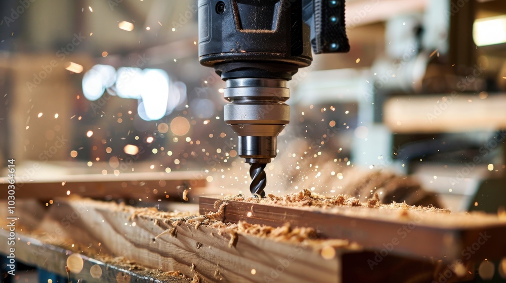 Poster a drill's variable speed control allows for precise drilling, adapting to different materials and ta