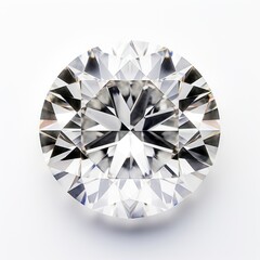 Brilliant round cut diamond gemstone