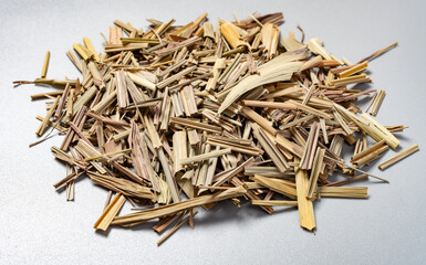 angle view herb XiangMaoCao or Cymbopogon Nardus or Lemongrass Herb
