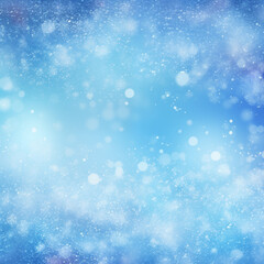 Fototapeta premium winter Christmas background with snowflakes on a blue background