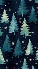 Obraz premium Christmas tree backgrounds pattern constellation.