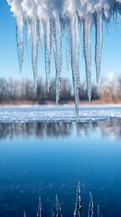 Icicle Reflection, Icicles