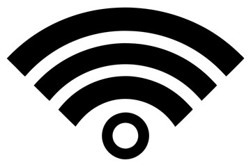 Wifi Symbol Silhouette  vector illustration