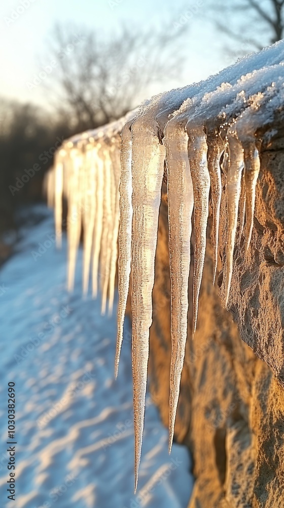 Poster Glass Daggers, Icicles