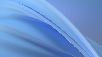 Matte twisted gentle curve in blue and white gradient, representing a sense of luxury in contemporary art, with an elegant and modern 3D rendering of an abstract background.