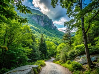 Explore the tranquil Minimalist Mountain Path at Smugglers Notch in Vermontâ€”a secluded gem surrounded by stunning natural beauty, ideal for quiet reflection and invigorating hikes.
