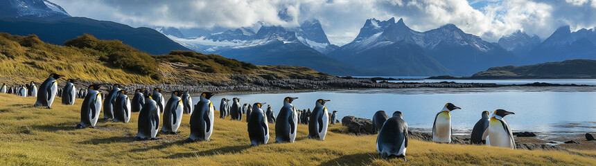 Obraz premium Penguins: Icons of the Icy Wilderness