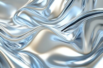 Stunning Abstract Representation of Shiny Metallic Texture