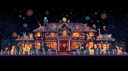 Fototapeta premium Festival of Lights, Christmas lights