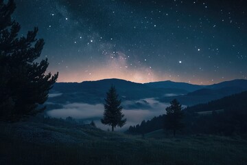 Stunning Night Sky View with Countless Stars
