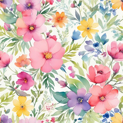 Ditsy Floral Background, Shabby Chic, Cottage Core Surface Pattern design 