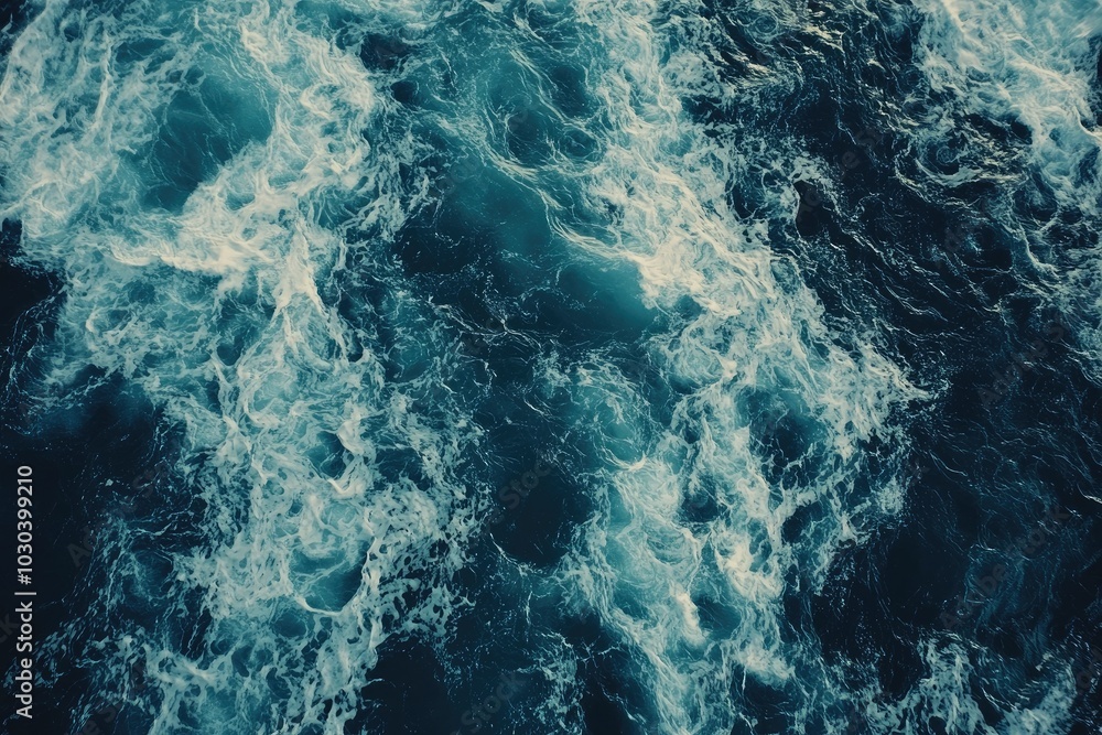 Poster mesmerizing patterns of deep ocean waters