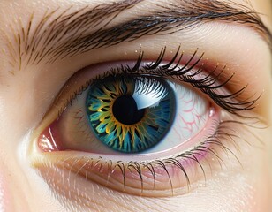 Fototapeta premium female eye, close up