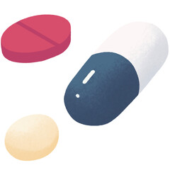 Capsule drug in medical