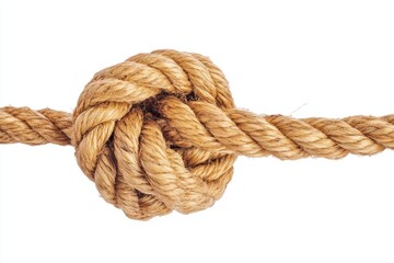Strong rope knot close-up