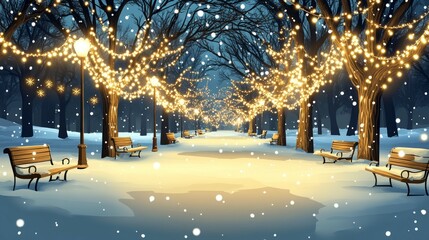 Winter's Glow, Christmas lights