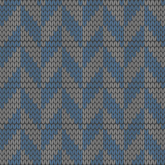 Knitting with beautiful patterns is used in winter clothes.