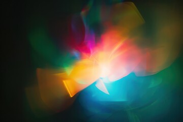 Blur light leaks on black background flare lighting graphics.
