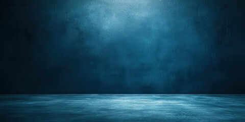 A blue wall with a large empty space in the middle