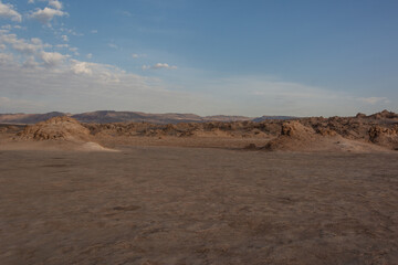 Paisagem Deslumbrante do Vale de la Luna no Deserto do Atacama, Chile