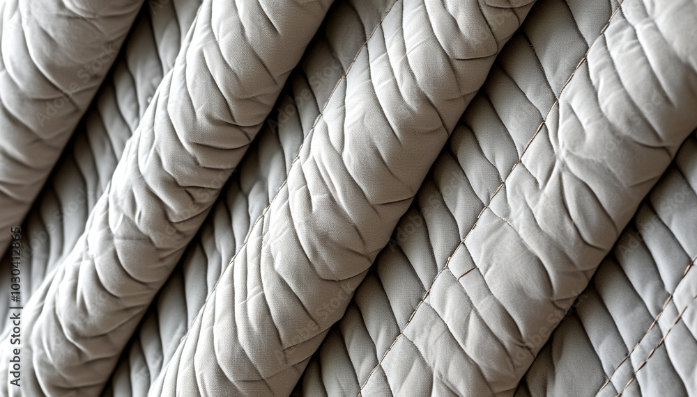 Poster elegant waves of textured fabric create a soft and inviting atmosphere indoors