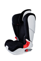 Naklejka premium Baby car safety seat on a white isolated background