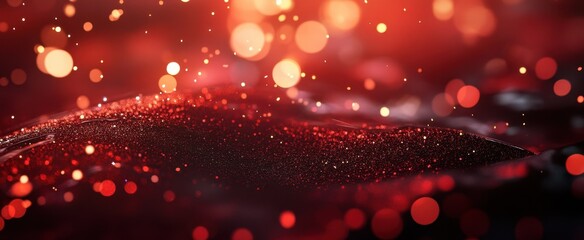 The Shimmering Red Elegance
