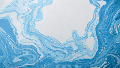 和紙にうつるマーブル模様