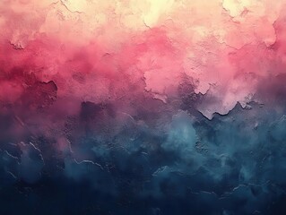 Fototapeta premium abstract background transitioning from a grainy blue to a soft pink, exuding calmness and versatility, perfect for various artistic applications and design needs