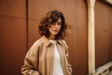 Fototapeta premium Jacket mockup apparel woman clothing.