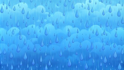 blue raindrops background