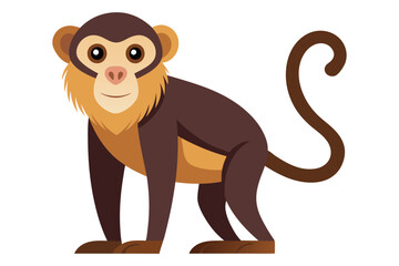 Cute Monkey Vector Illustration