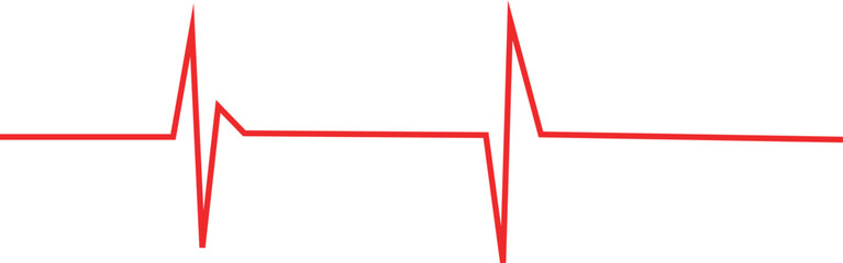 Glowing red heartbeat pulse rate line. Health and Medical concept. 