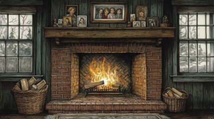 Crackling Warmth, Cozy fireplaces