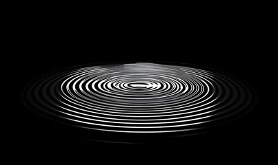 Obraz premium Dynamic Water Droplets Isolated on Black Background – High-Speed Captures, Ripples, Splashes, and Mist in Elegant Motion