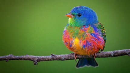 Obraz premium A Colorful Bird Perched On A Branch