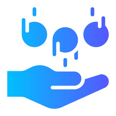 Juggling gradient icon