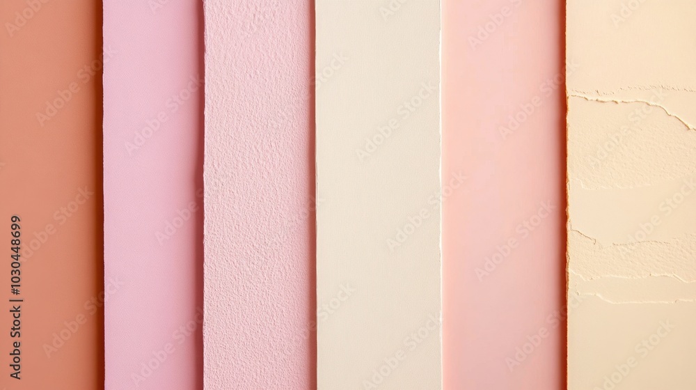 Poster a smooth gradient of soft pastel colors, from peach to pale pink, matte texture creating a calm, ser