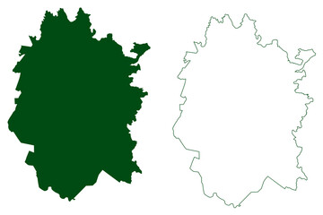 Arcelia municipality (Free and Sovereign State of Guerrero, Mexico, United Mexican States) map vector illustration, scribble sketch Arcelia map