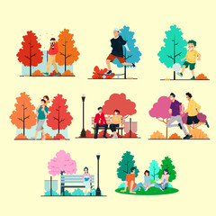  Park Activity Illustration