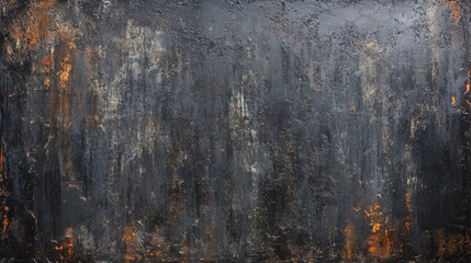 Naklejka premium Dark matte black metal texture, featuring intricate scratches and fine industrial details, evokes a moody, dramatic atmosphere.