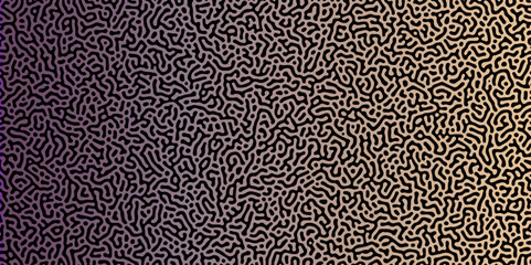 Gradient noise line abstract spread geometric background. Monochrome Turing reaction background. Abstract diffusion pattern with chaotic shapes. Vector illustration	