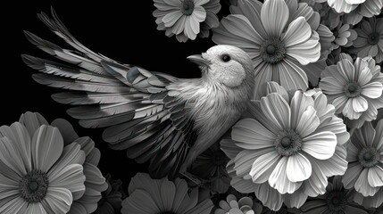 Obraz premium Bird in Bloom