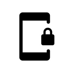 Phone Lock Icon - Mobile Security Symbol

