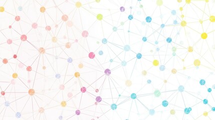 Flat design illustration of a support network, showcasing interconnected people in pastel colors, symbolizing community and mutual aid.