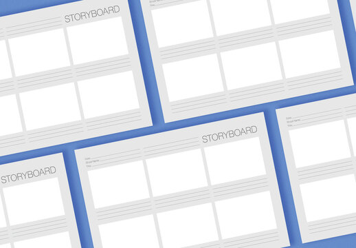 Wide Screen Storyboard Layout