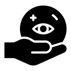 fortune teller glyph icon